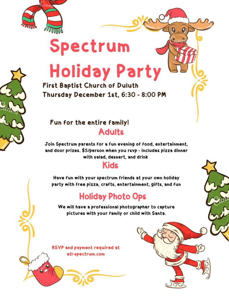 Spectrum Holiday Party invite 2022